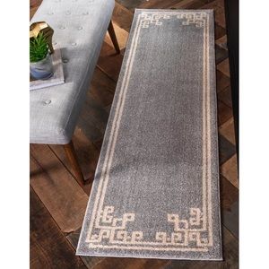 Willa Arlo Interiors rug runner, grey and beige, 2' x 6'